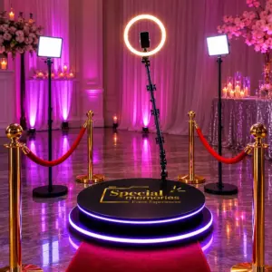 360 photo booth rental with slow motion videos for weddings and private events in Miami, Florida