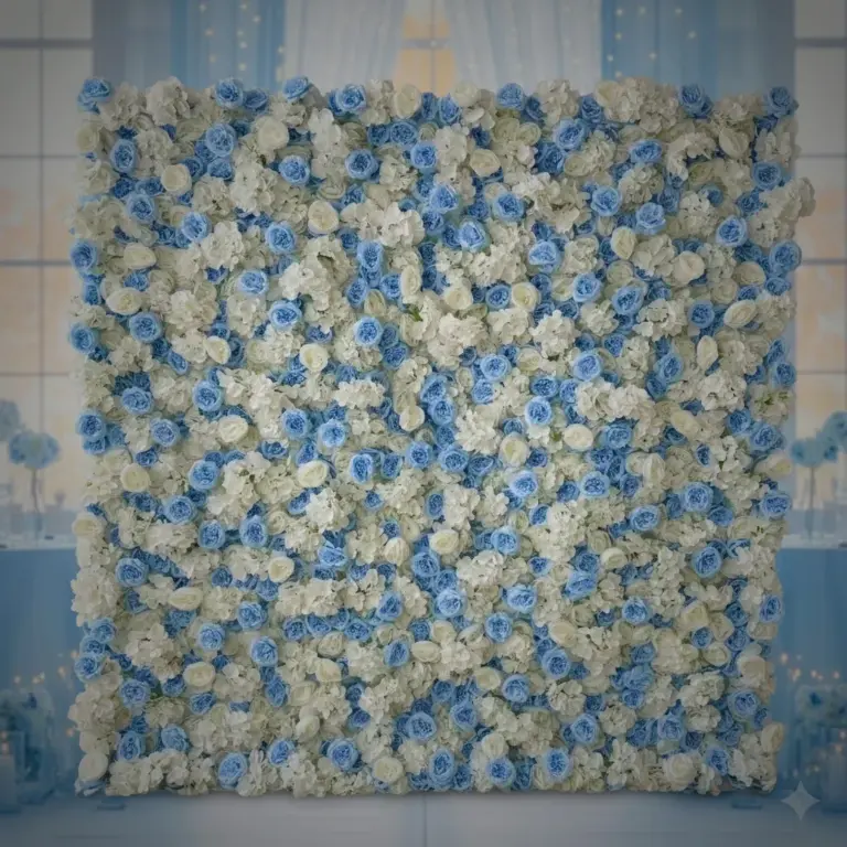 Luxury artificial flower wall backdrop rental for weddings in Miami, Broward & Palm Beach