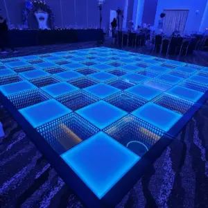 Infinity 3D LED dance floor rental for an event in Miami