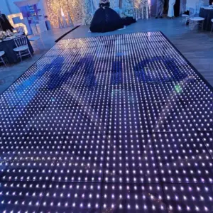Pixel LED dance floor rental for a Miami wedding or private event