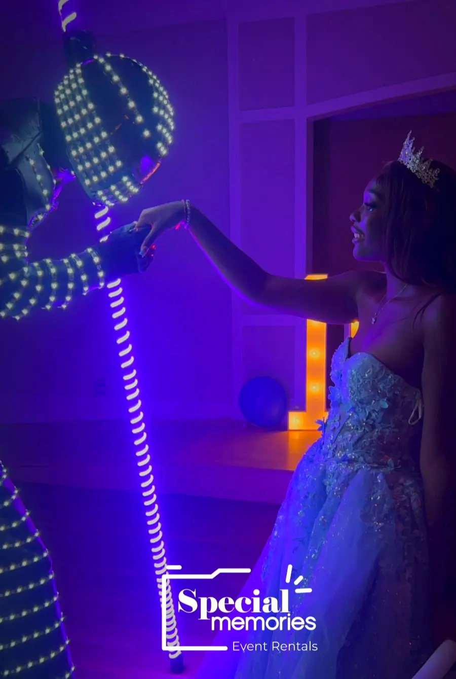 Robot LED on swett sixteens and quinces miami and fort lauderdale
