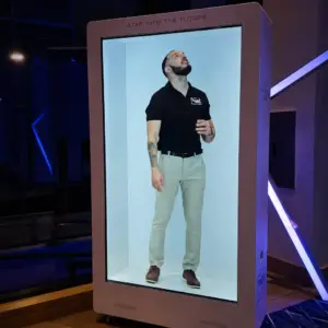 Life-size hologram display rental for a corporate event in Palm Beach County
