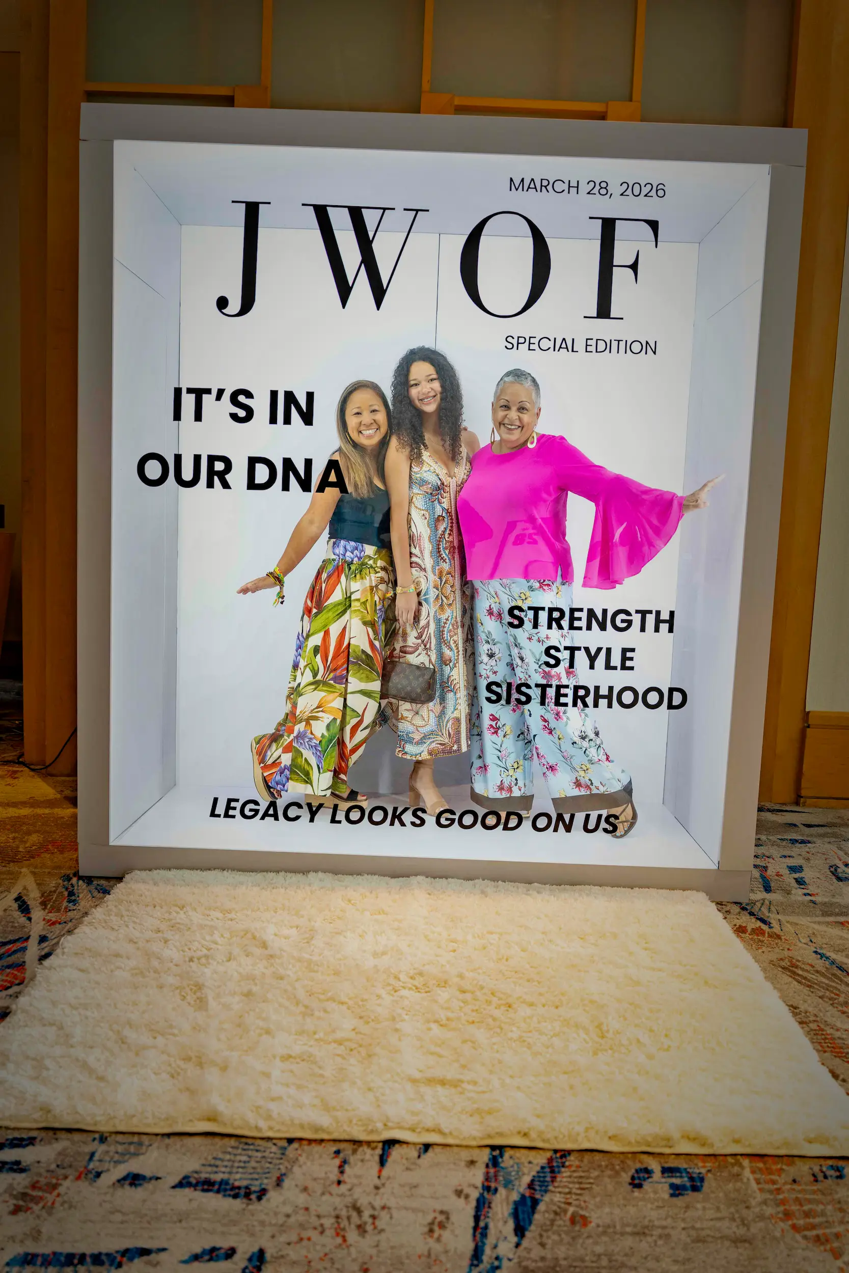 Custom Magazine Cover Booth for a brand activation