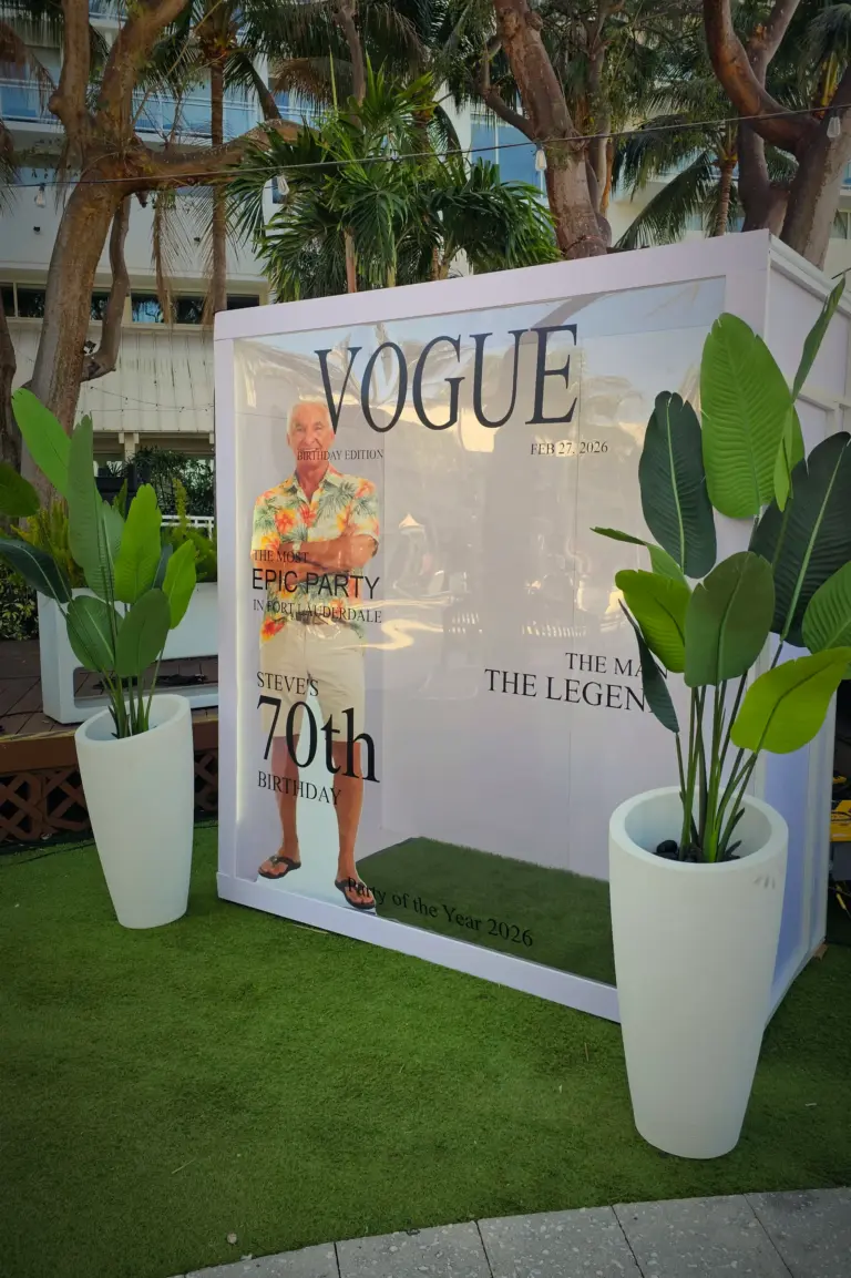 Magazine Cover Booth rental in Palm Beach County