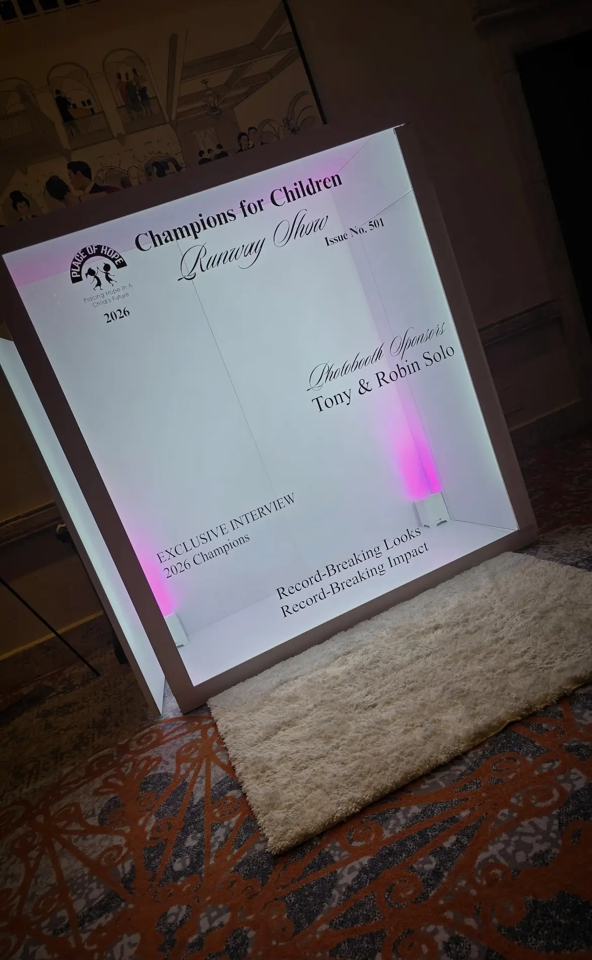 Magazine Cover Booth rental for corporate events in Miami