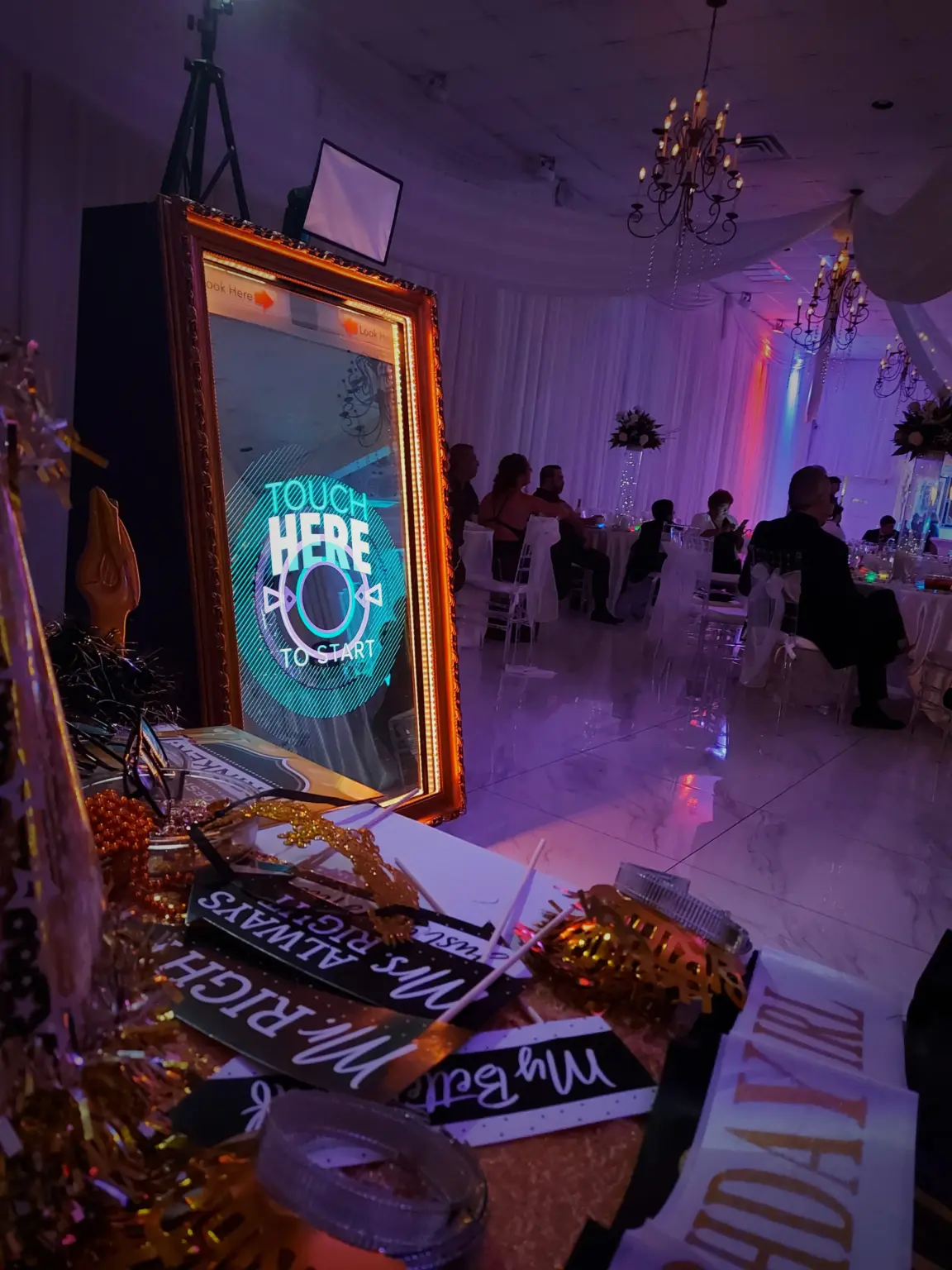 Premium Magic Mirror rental for weddings, galas and private events in West Palm Beach.