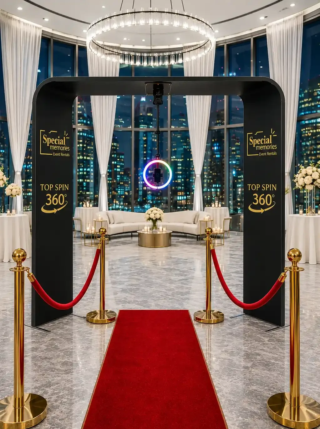 Overhead 360 booth rental for weddings, corporate events and private parties in Fort Lauderdale