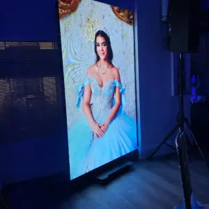 Vertical LED screen rental in Miami for weddings and corporate events