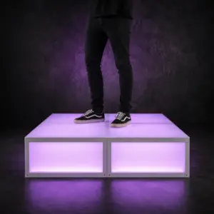 Illuminated LED event stage rental available in Palm Beach County