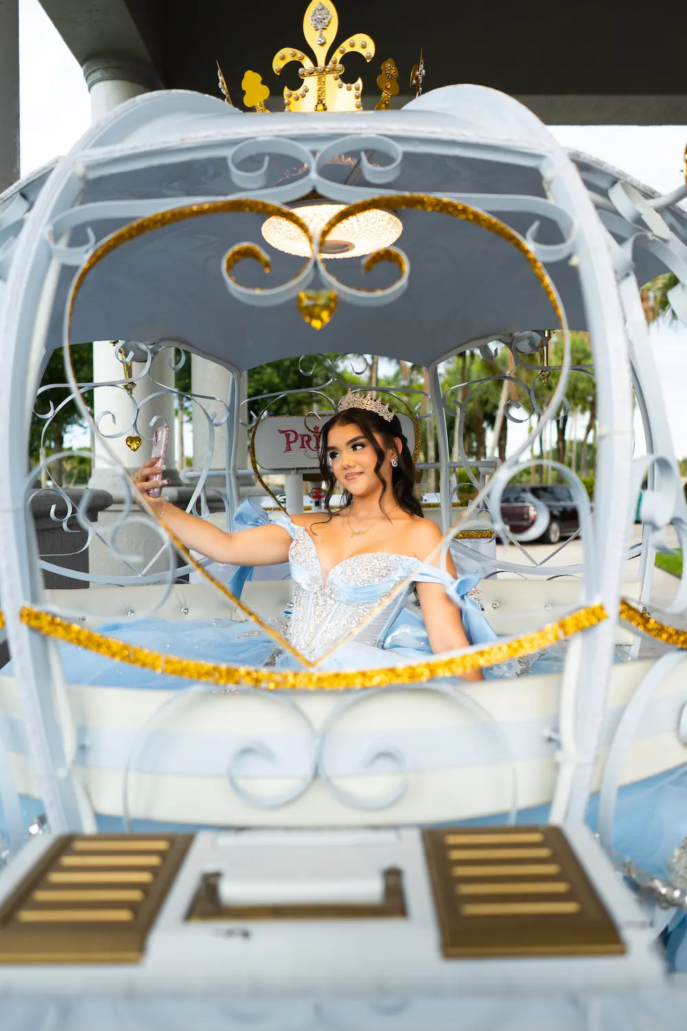 Professional Quinceañera portrait from the Royal Palm Beach celebration
