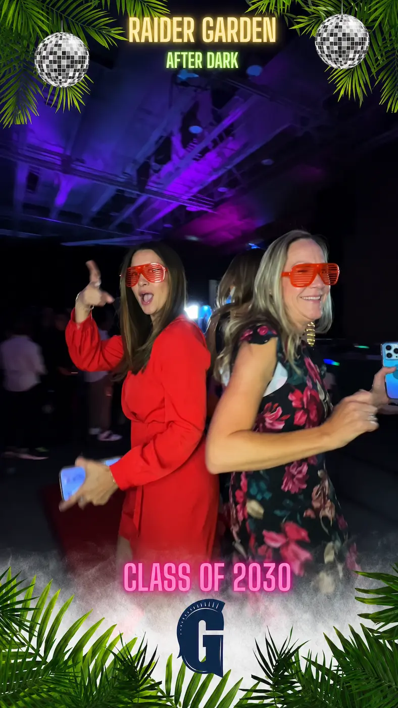 360 video booth or spin booth setup for a school dance in Coral Gables Miami-Dade