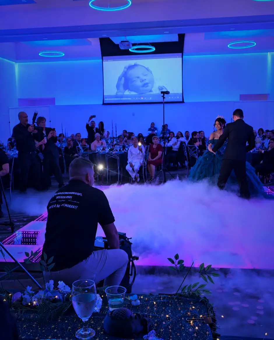 Dancing on the Clouds for a quinceañera in Palm Beach