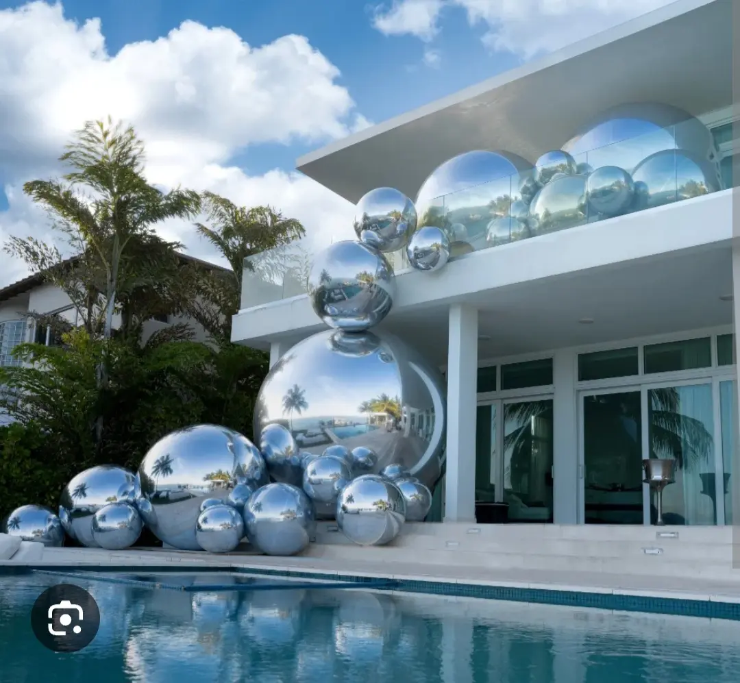 inflatable shiny balls rentals in miami, broward and palm beach