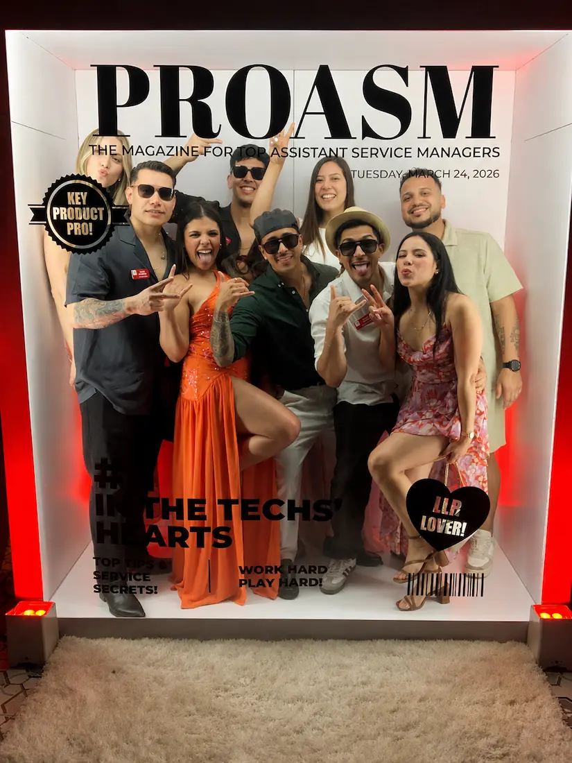 Guests using the custom Magazine Cover Booth at Omni Fort Lauderdale Hotel