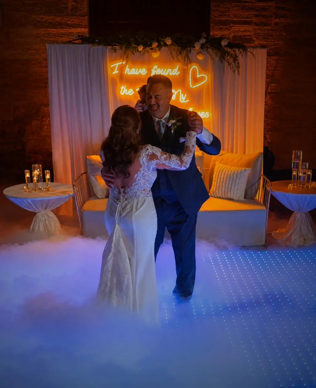 Dancing on the Clouds first dance at a Coral Gables Miami wedding