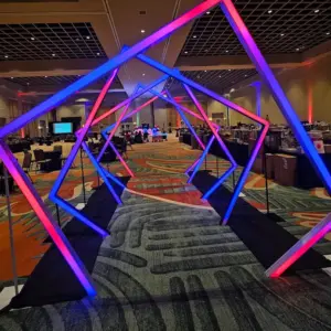 led tunnel entrance for events